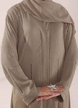 Stone Grace Zoom Fabric Abaya | 0116-C-1028