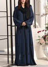 Front Open Handwork Abaya Teal Cascade 0116-J-776 Hijab-ul-hareem