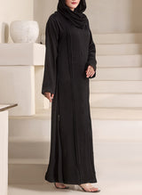 Stylish Cuts Stone Work Abaya | 0116-RC-1113