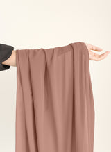 Peach Pie Plain Chiffon Scarf