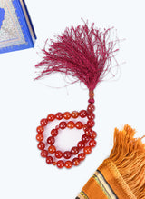 Red-Aqeeq Tasbeeh