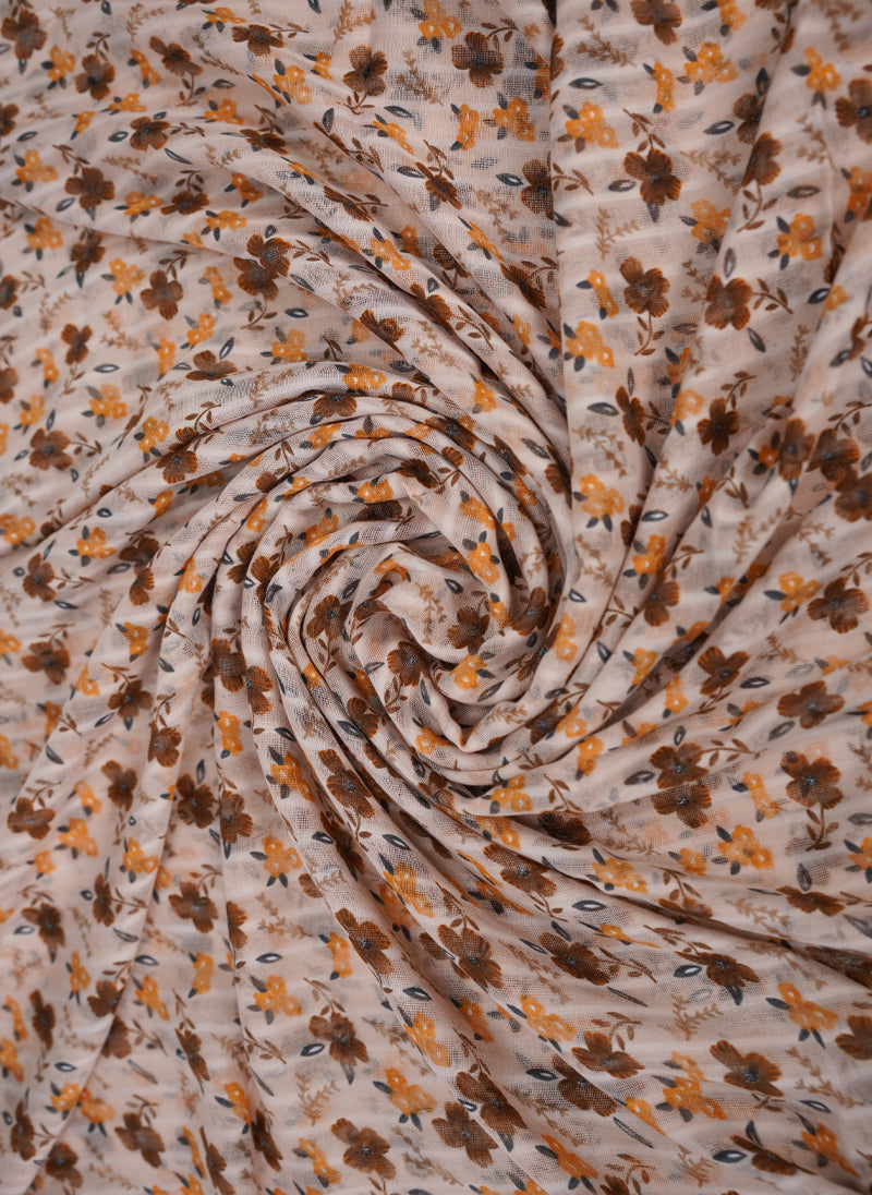 Floral Printed Lawn Scarf