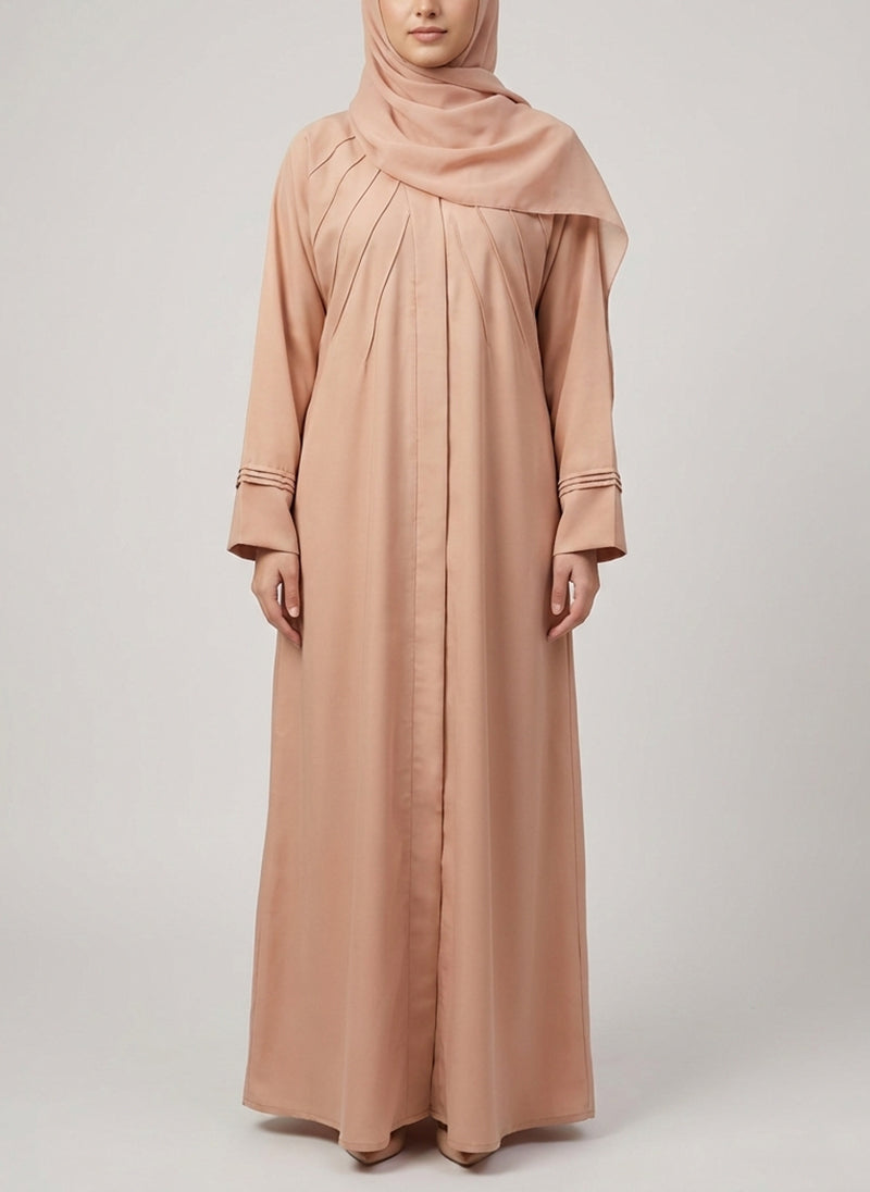 Arabis Pintuck Pleats Abaya | 0116-R-A623