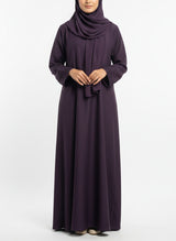 Arabis Royal Plum Abaya | 0120-RC-A630