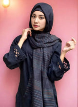 Solid Stripe Hijab