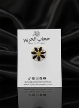 Crystal Floral Hijab Magnet Pin
