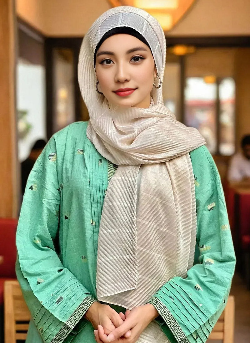 Solid Crinkle Hijabs