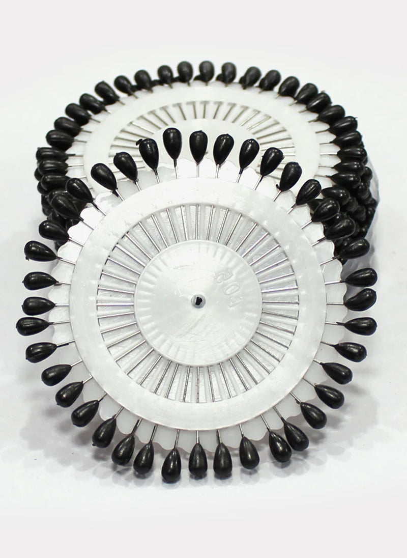 Ring Pins Big 40 Pcs Pkt Black