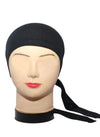 Black Plain Tie Bonnet Cap for Hijabs