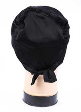 Satin Hijab Cap Black