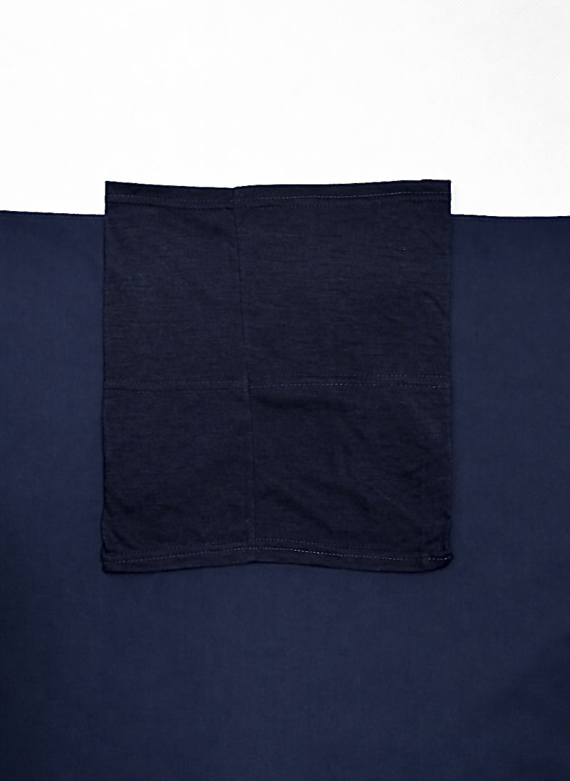 Instant Georgette Magnet Hijab - Navy Blue