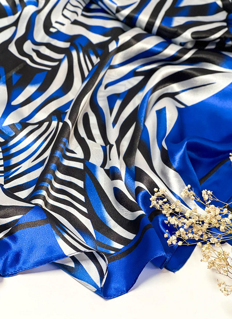 Printed Hijabs-Blue Floral