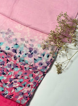 Floral Printed Hijab-Pink
