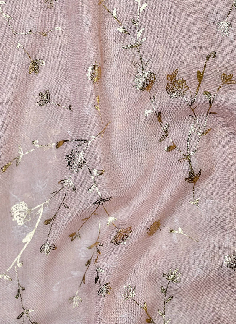 Gold Foil Floral Hijabs