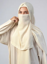Hijab & Niqab Set - Off White