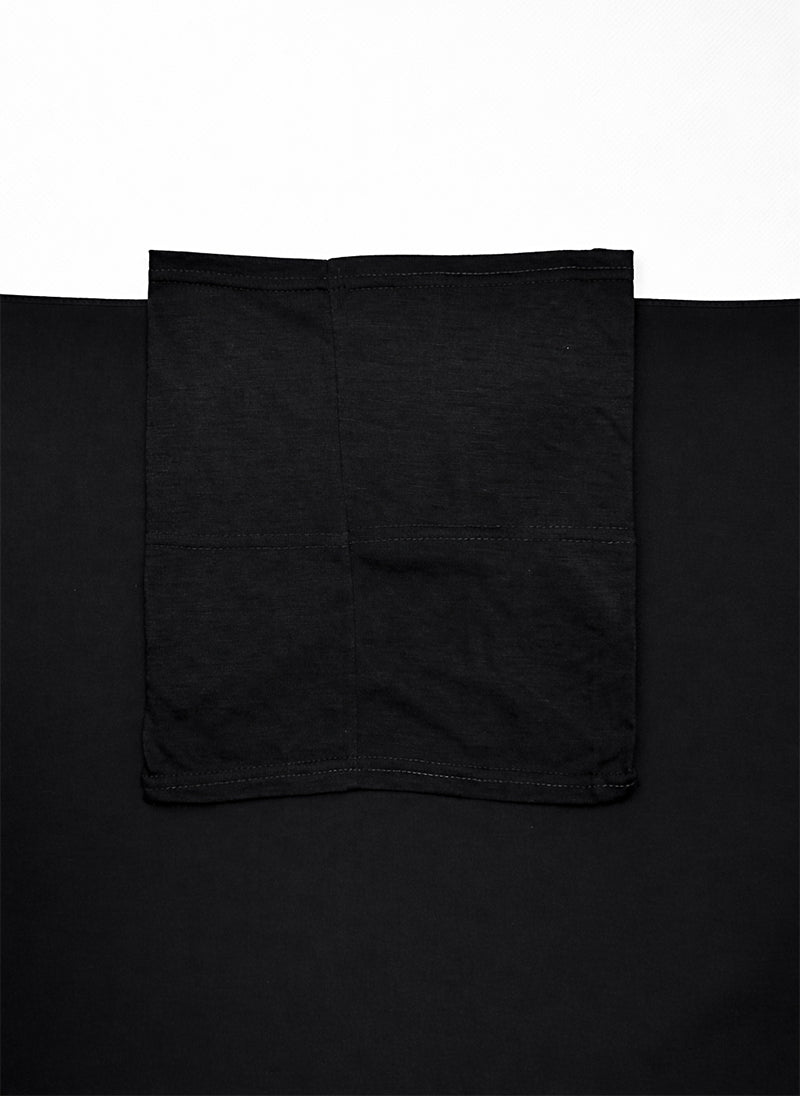 Instant Georgette Magnet Hijab - Black