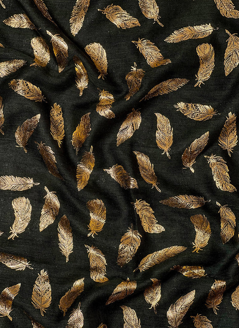 Gold Feather Hijab