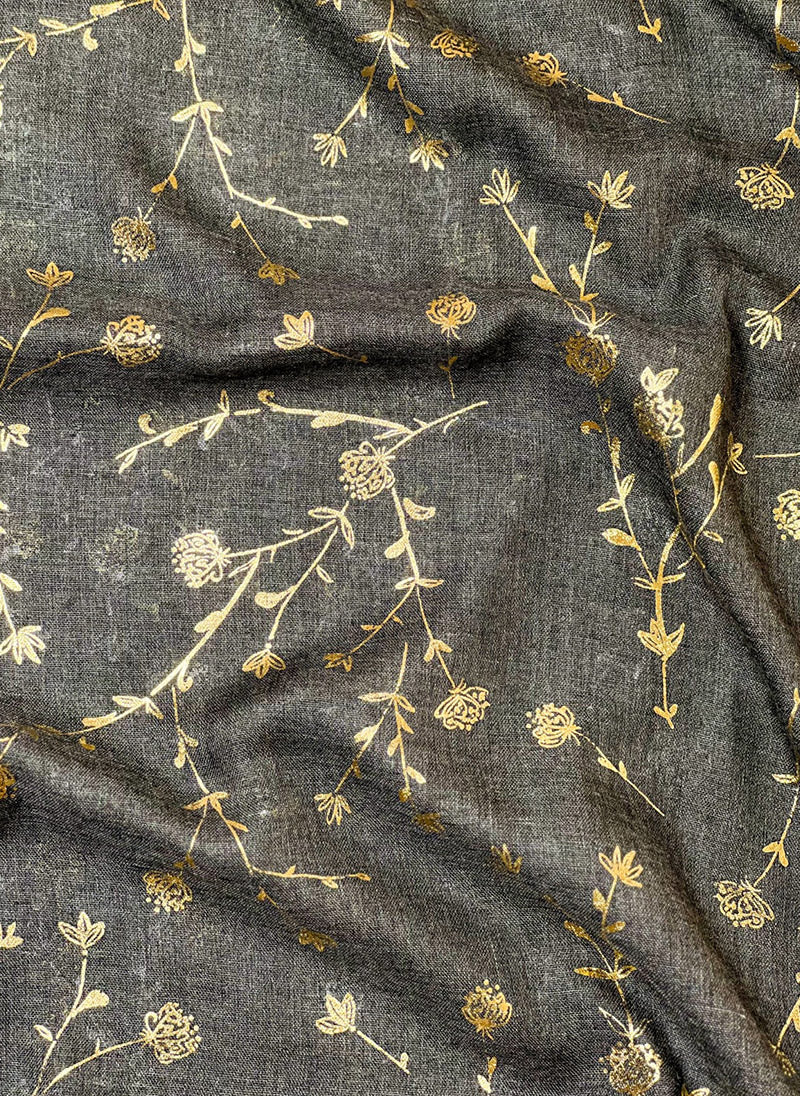 Gold Foil Floral Hijabs