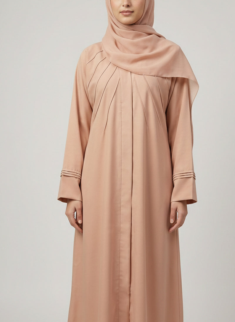Arabis Pintuck Pleats Abaya | 0116-R-A623