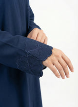Arabis - Embroidered Nida Abaya | 0116-K-A611