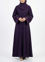 Arabis Purple Embroidered Abaya | 0116-K-A612 Arabis