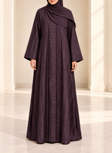 AuberginePlumAbayawithZariStripes-3