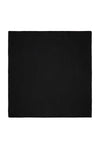 Black Plain Square Scarve