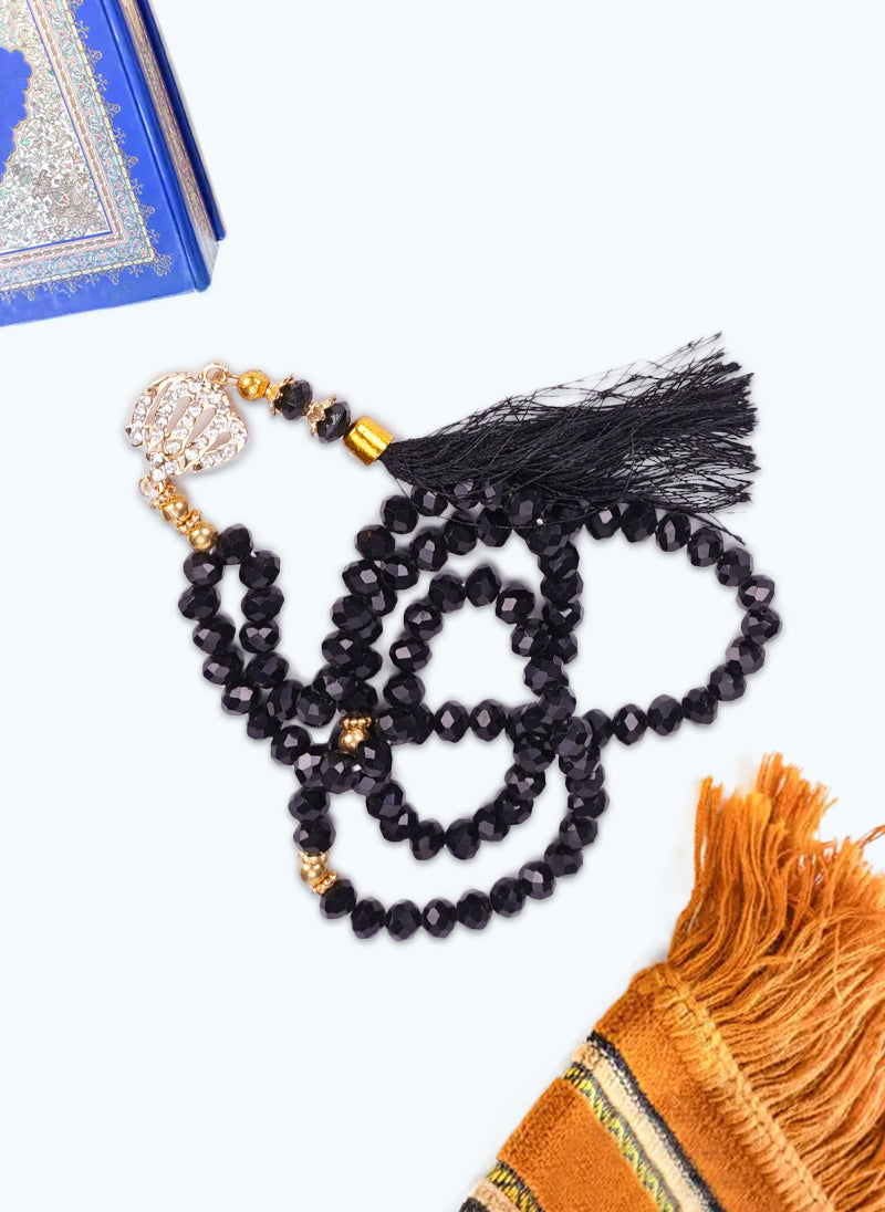 Black Crystal Tasbeeh Hijab-ul-hareem