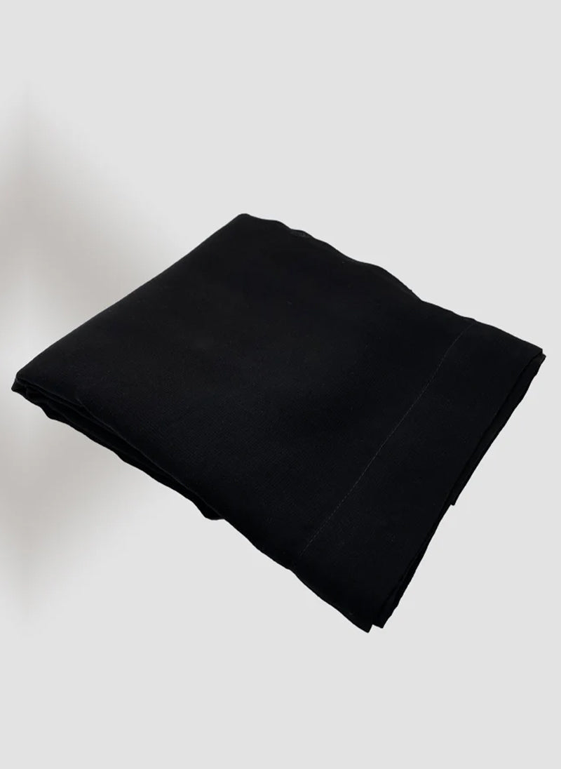 Black Plain Shawl