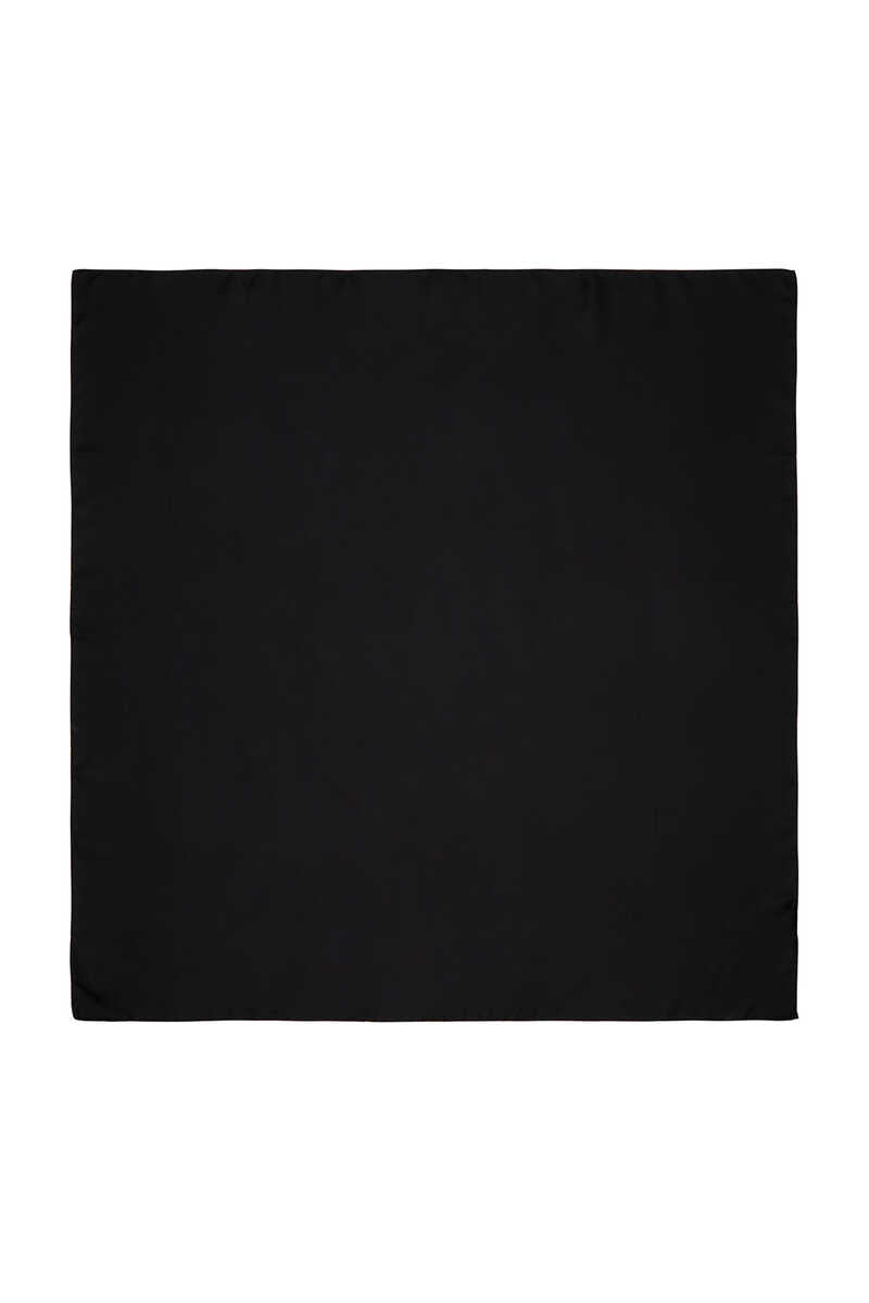 Black Plain Square Scarve Hijabulhareem