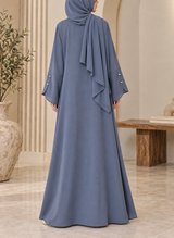 Arabis Elora Front Open Abaya | Zoom Nida | 0121-R-A652