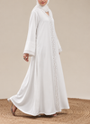 Front Open Stonework Abaya | 0116-C-1231