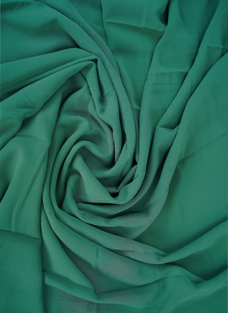 Emerald_Green_Plain_Chiffon_Scarf