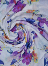 Floral Printed Lawn Scarf Hijab-ul-hareem