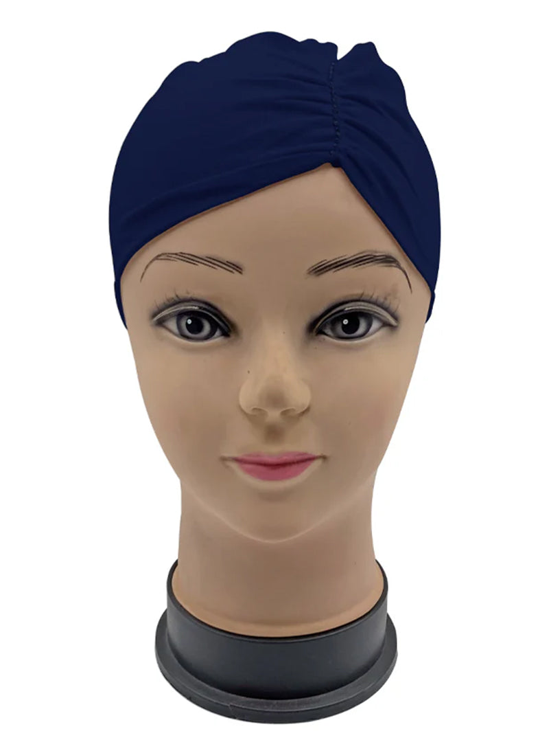 Gather Cap Stone Navy Blue Hijab-ul-hareem