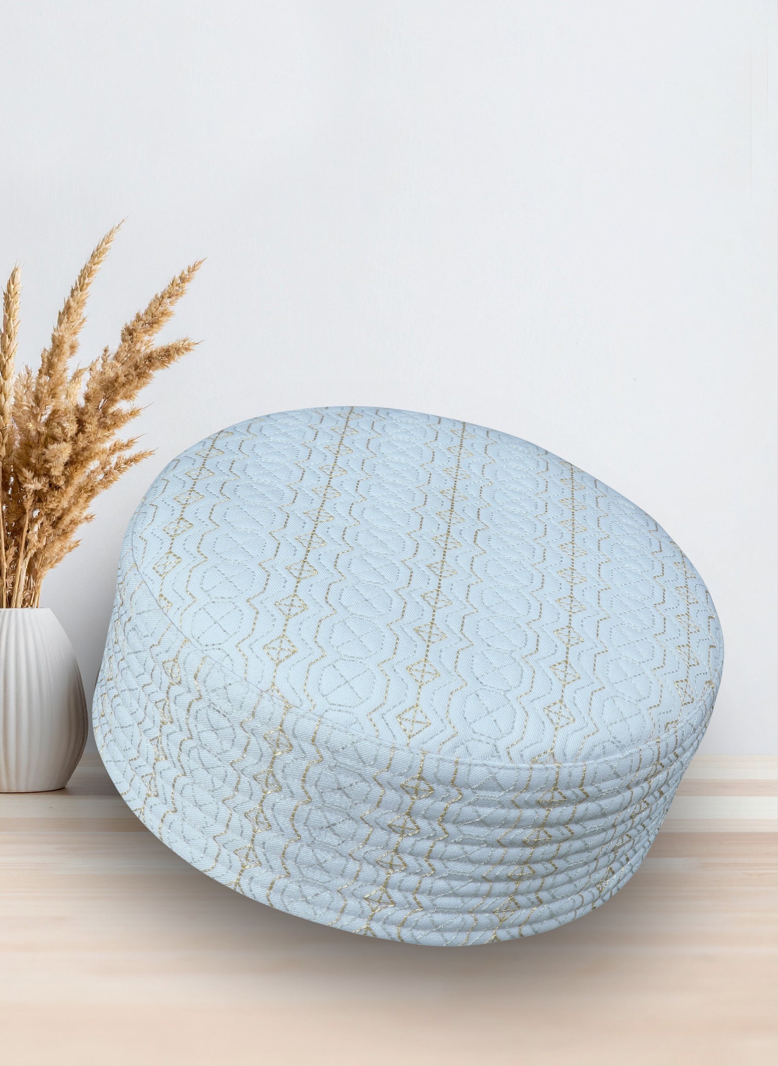Ghamama Koofi – Premium Woven Prayer Cap Hijab-ul-hareem
