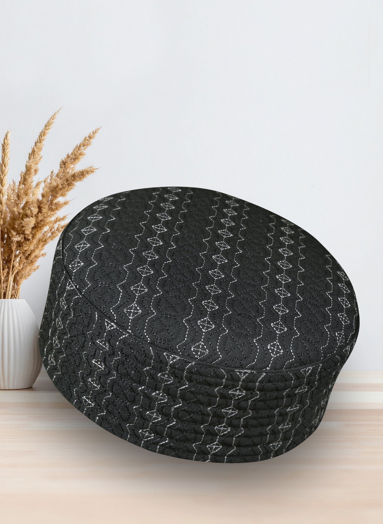 Ghamama Koofi – Premium Woven Prayer Cap Hijab-ul-hareem