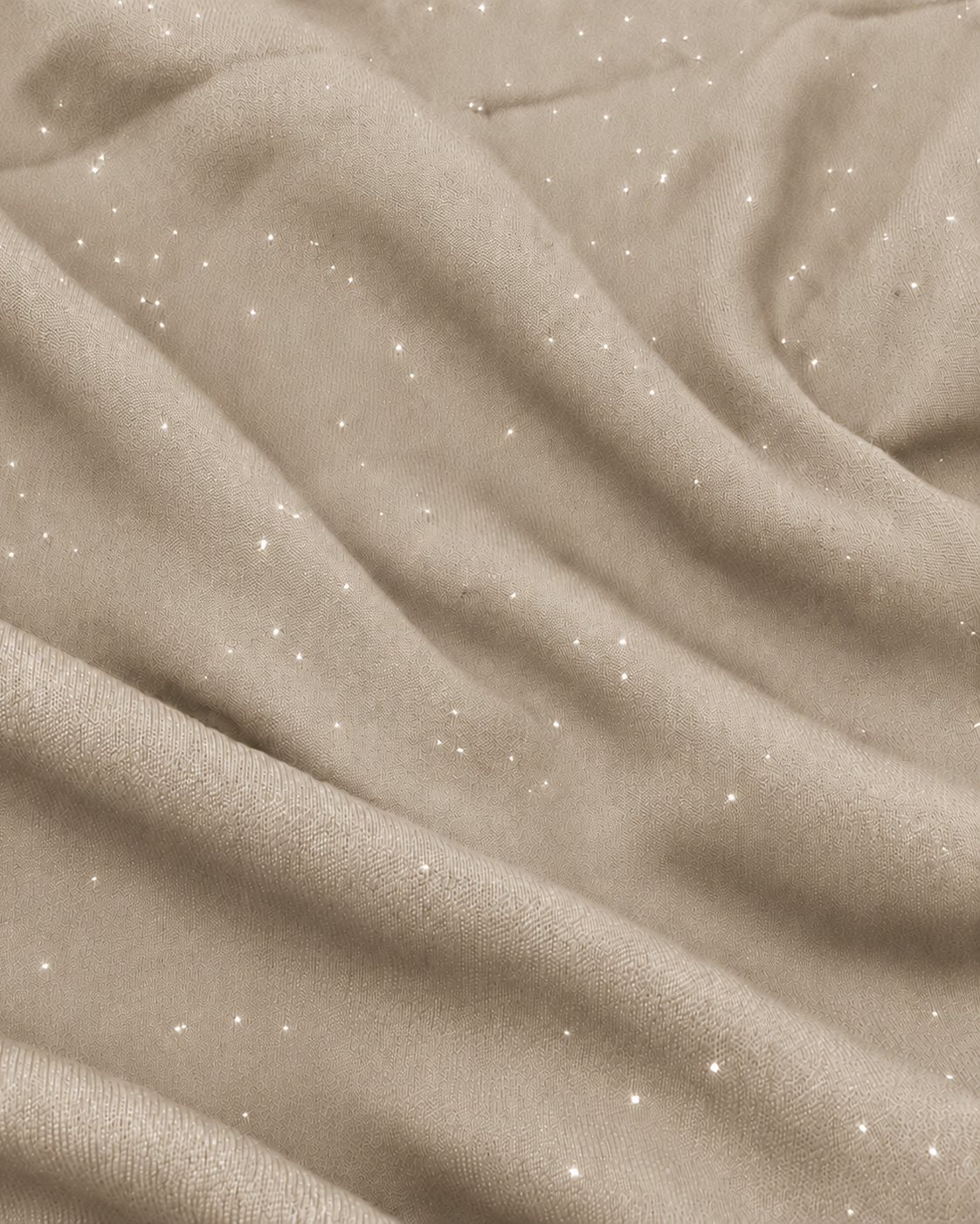 Glitter Lawn Scarf - Beige