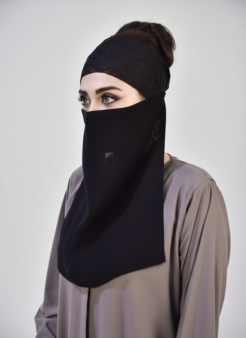 Half Face Cover (Niqab) Hijab-ul-hareem