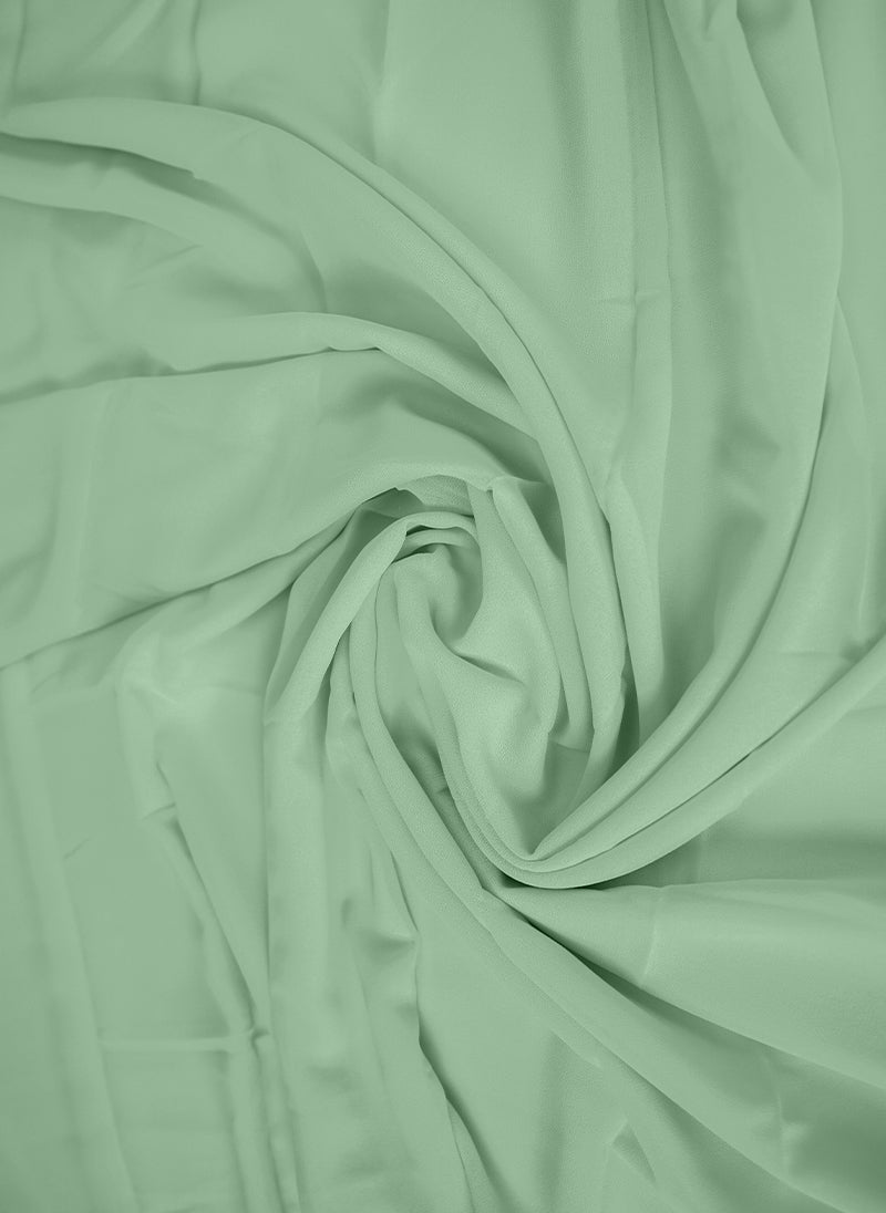 Mint_Green_Plain_Chiffon_Scarf
