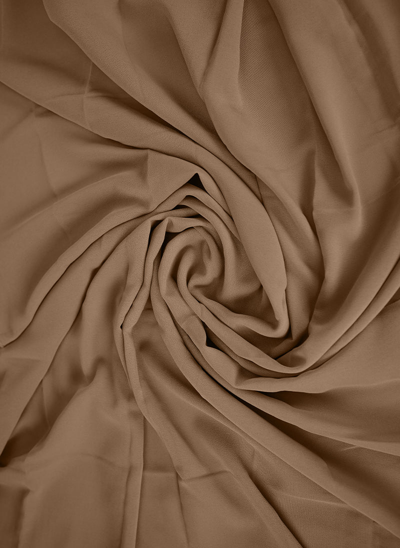 Mocha_Brown_Plain_Chiffon_Scarf