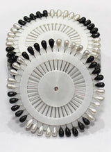 Ring Pins Big 40 Pcs Pkt Black & White Hijabulhareem