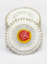 Ring Pins Small 40 Pcs Pkt Pearl White Hijabulhareem