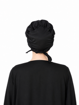SatinHijabCapBlack3 - Hijab Ul Hareem
