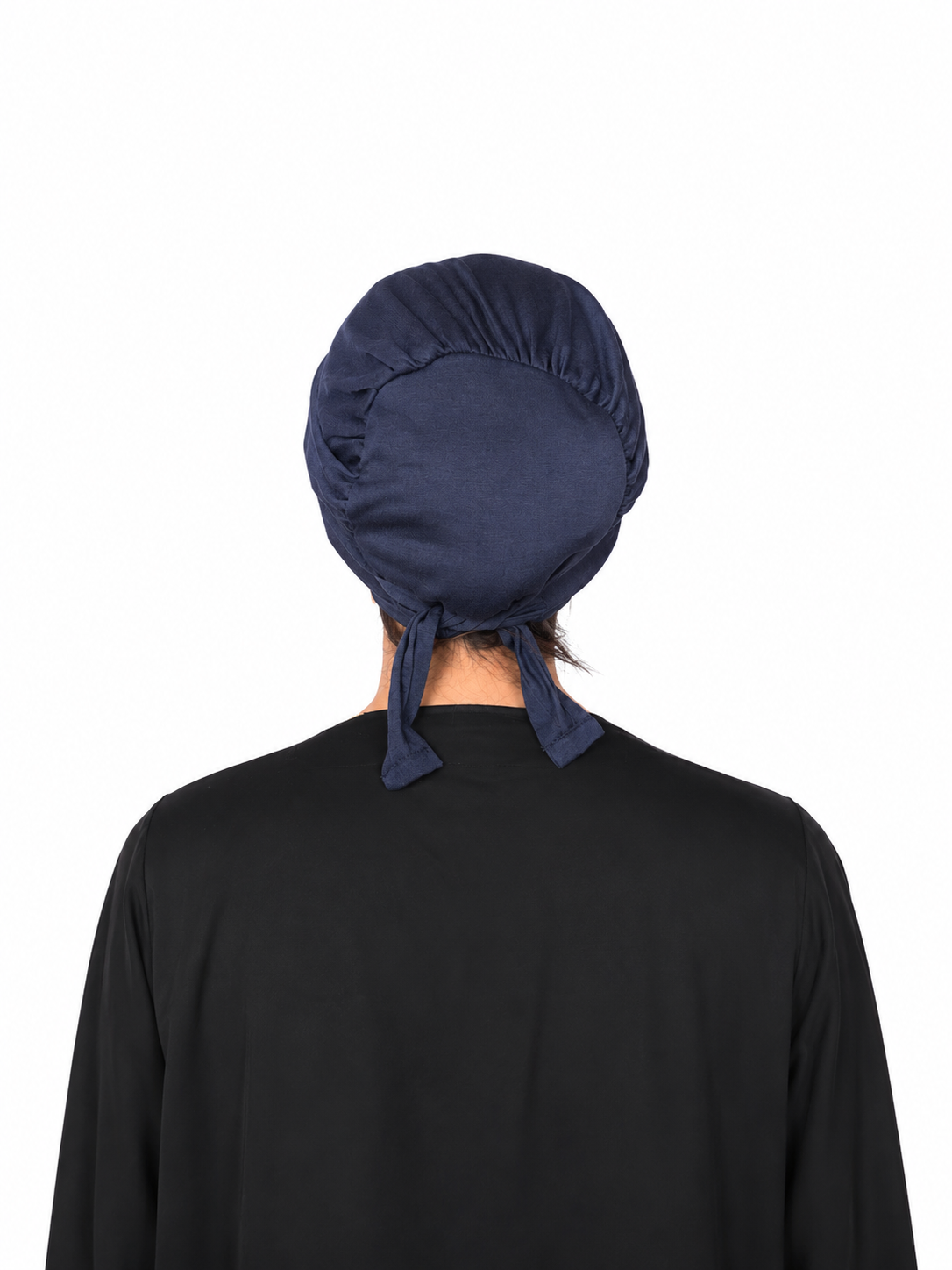 Satin Hijab Cap Navy Blue