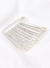 Silver Safety Pins Diamond Stone Hijabulhareem