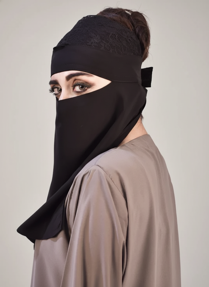 Single Layer Face Cover (Naqab) Hijab-ul-hareem