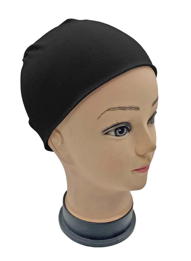 Tube Cap Black Hijab-ul-hareem