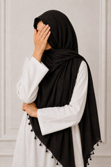 TurkishTexturedLawnHijab_DeepCoffee - Hijab Ul Hareem