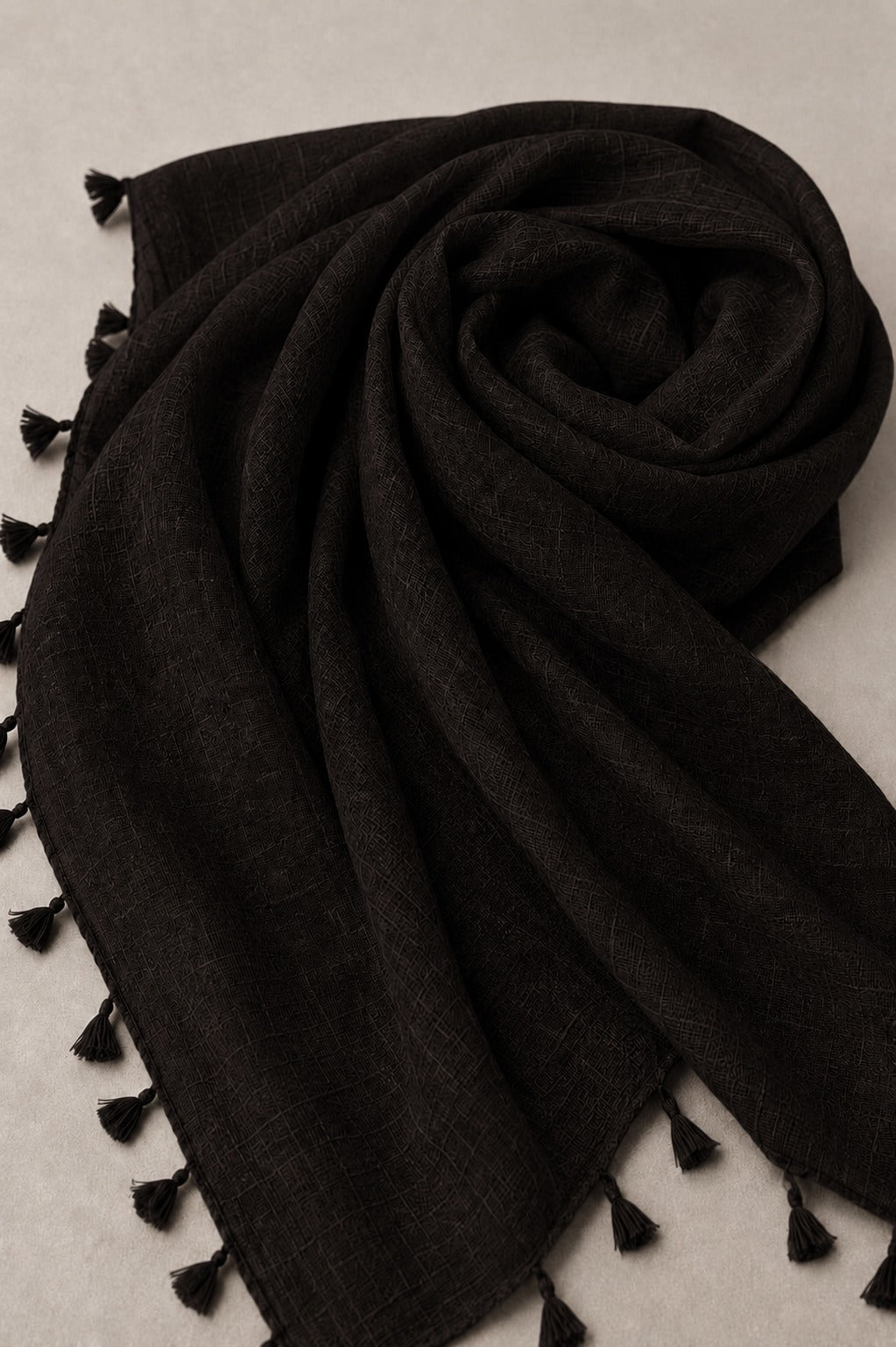 TurkishTexturedLawnHijab_DeepCoffee1 - Hijab Ul Hareem